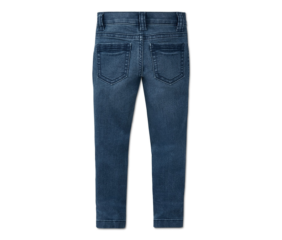 Detailansicht von hinten einer Slimfit-Stretchdenim.