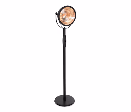 Schwarzer Sunred-Standheizstrahler »Indus Standing 2100«.
