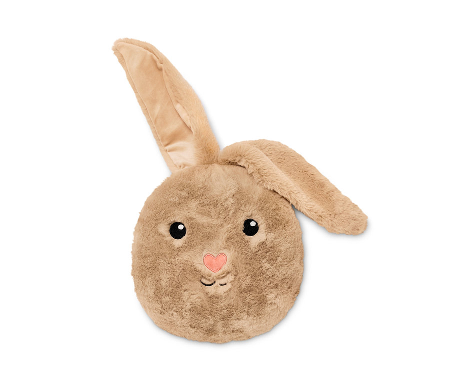 Plüschkissen »Häschen« auf weißem Hintergrund.