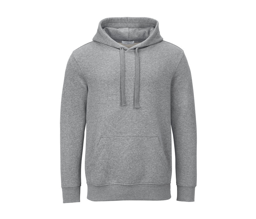 Ein grauer Hoodie.