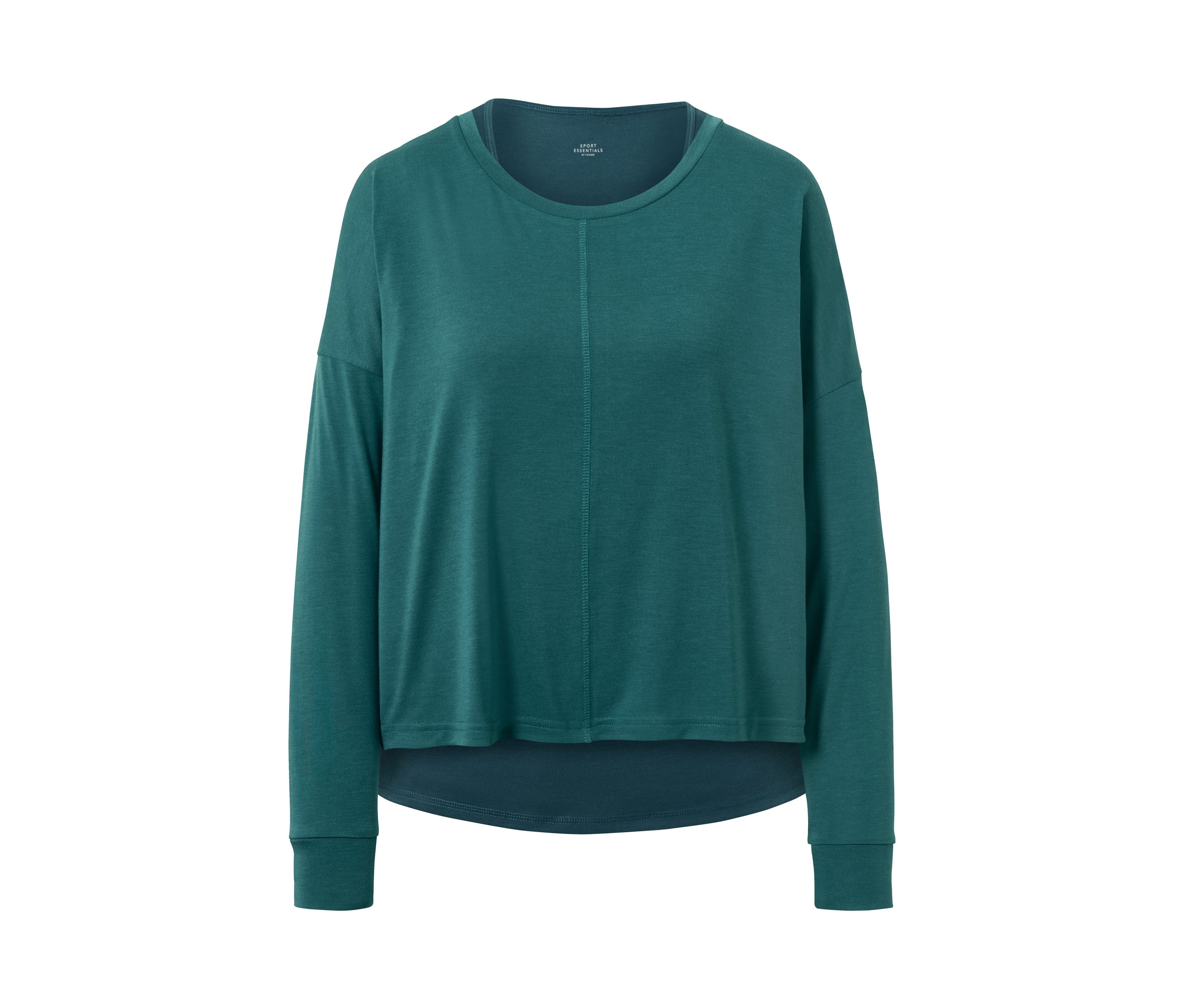 Tchibo - 2-in-1-Sportshirt - Damen - Gr. XL - smaragdgrün