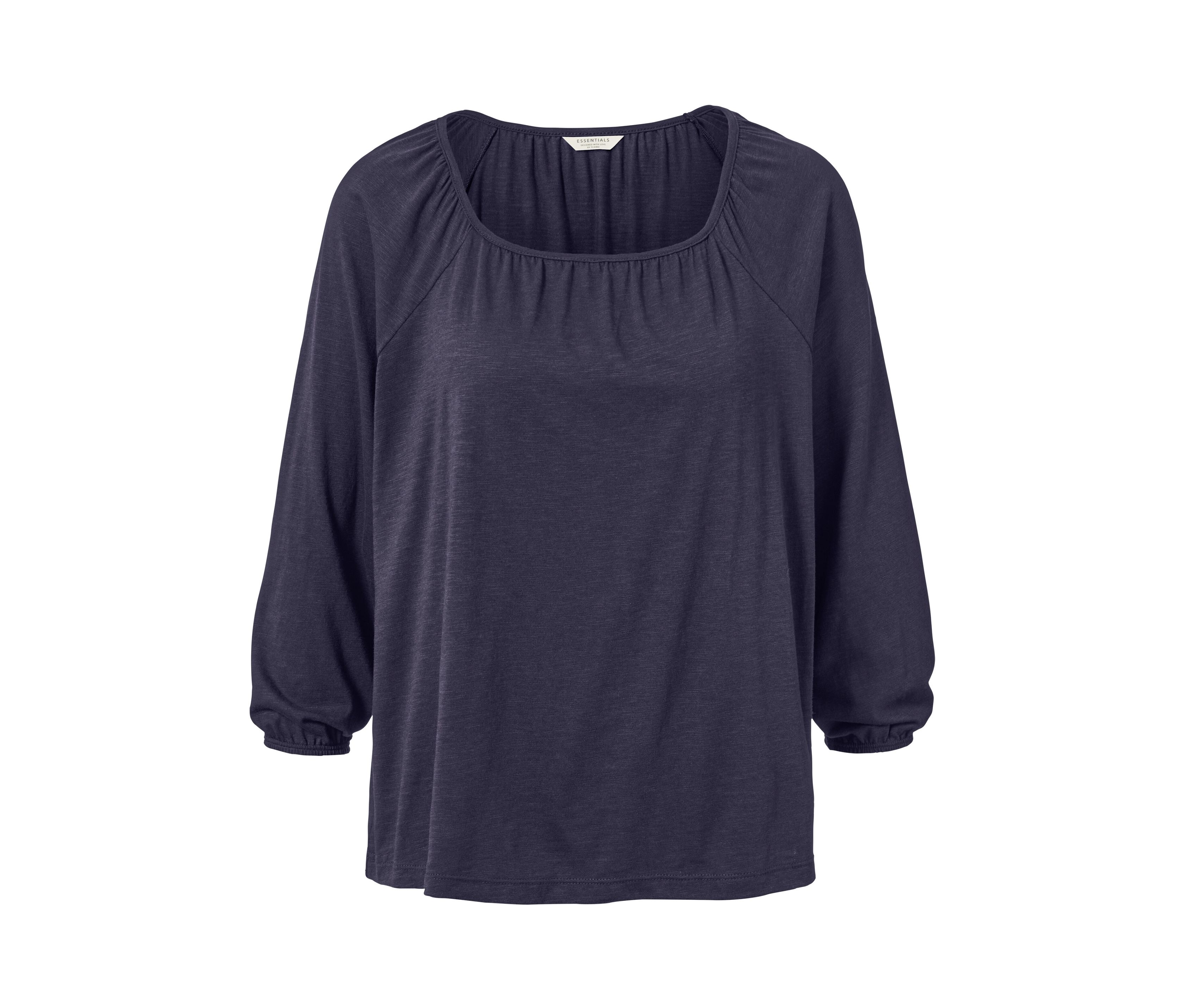 Tchibo - Blusenshirt mit 3/4-Arm - Damen - Gr. S - dunkelblau