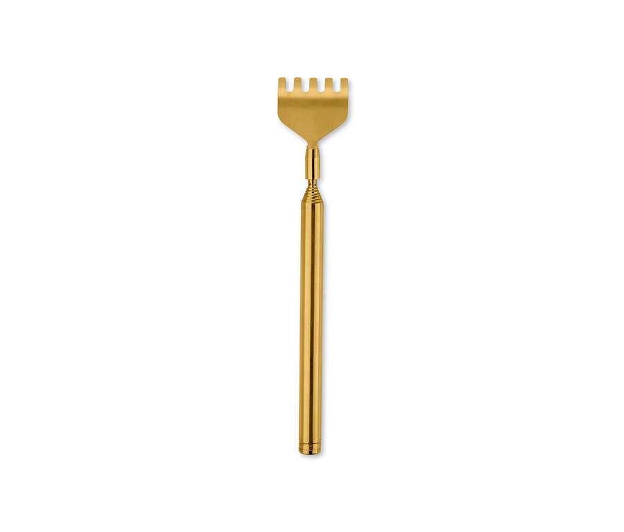 Goldener Teleskop-Rückenkratzer.