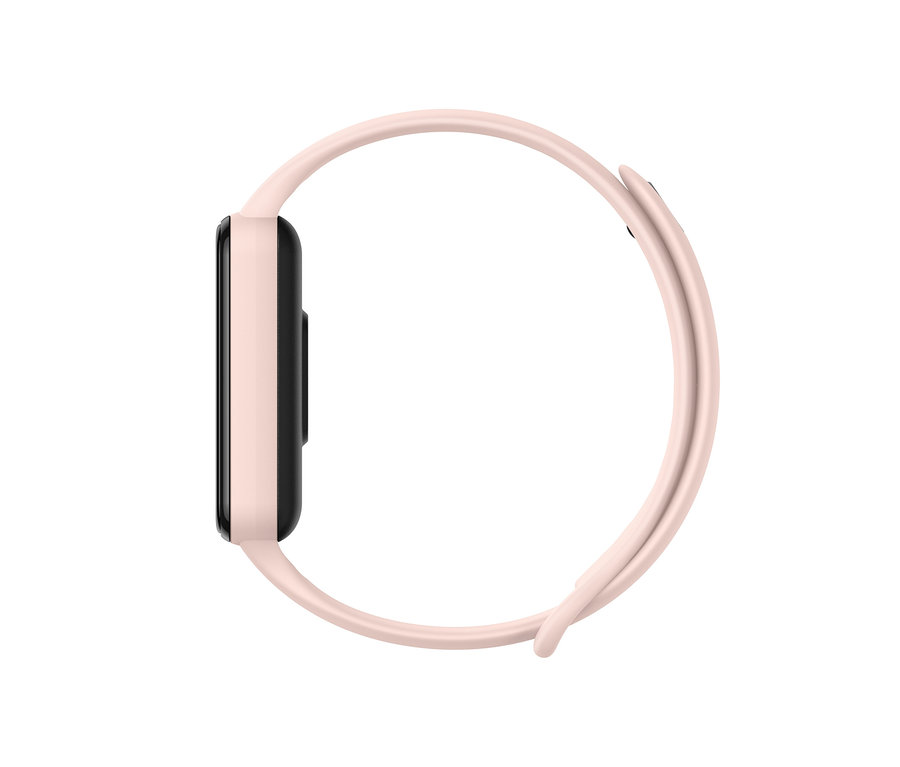 Pinkfarbener Amazfit Band 7 Aktivitätstracker.