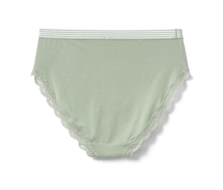 Ein grüner Highwaist-Slip.