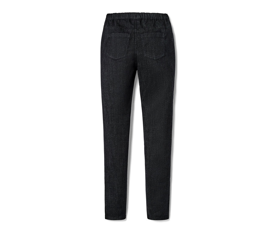 Schwarze Kinder-Treggings – Fit »Jule« von hinten.