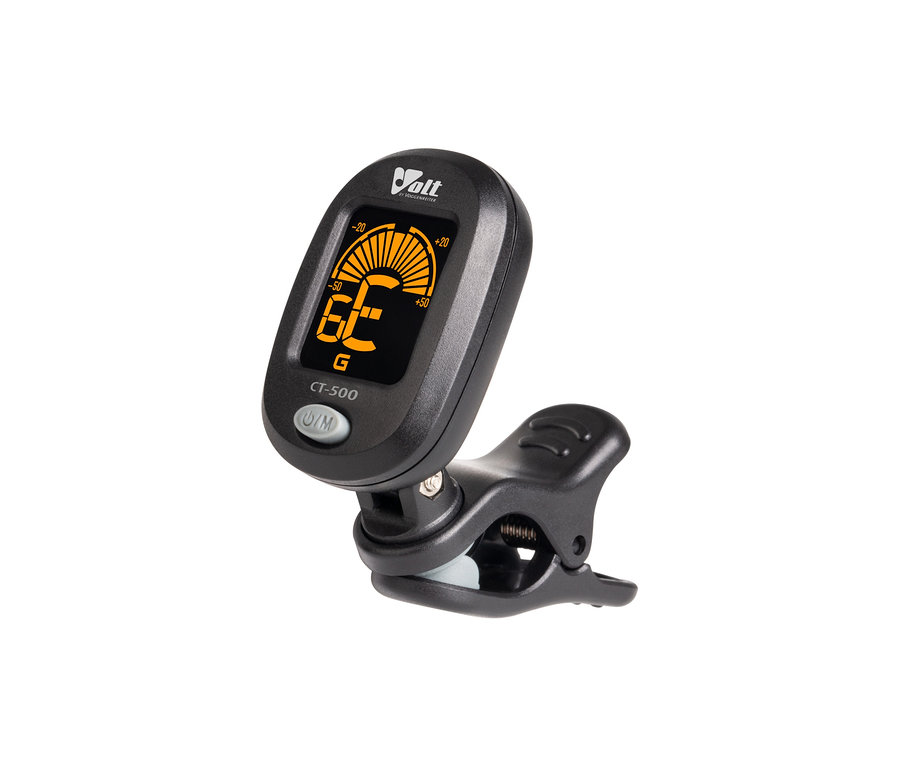 Schwarzes Digital-Clip-On-Tuner.