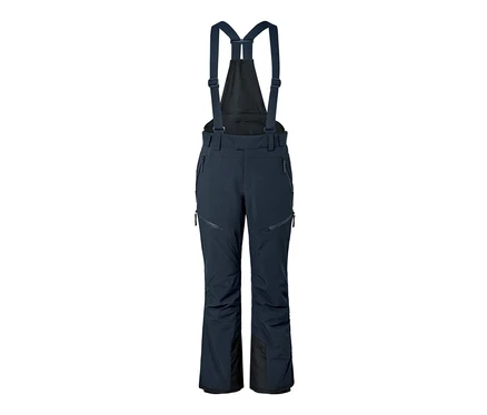 Blaue High-Tech-Skihose mit Latz.