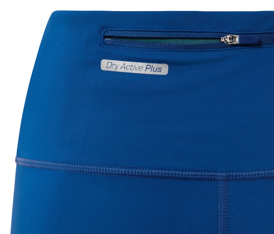 Detail einer blauen Sporttight.