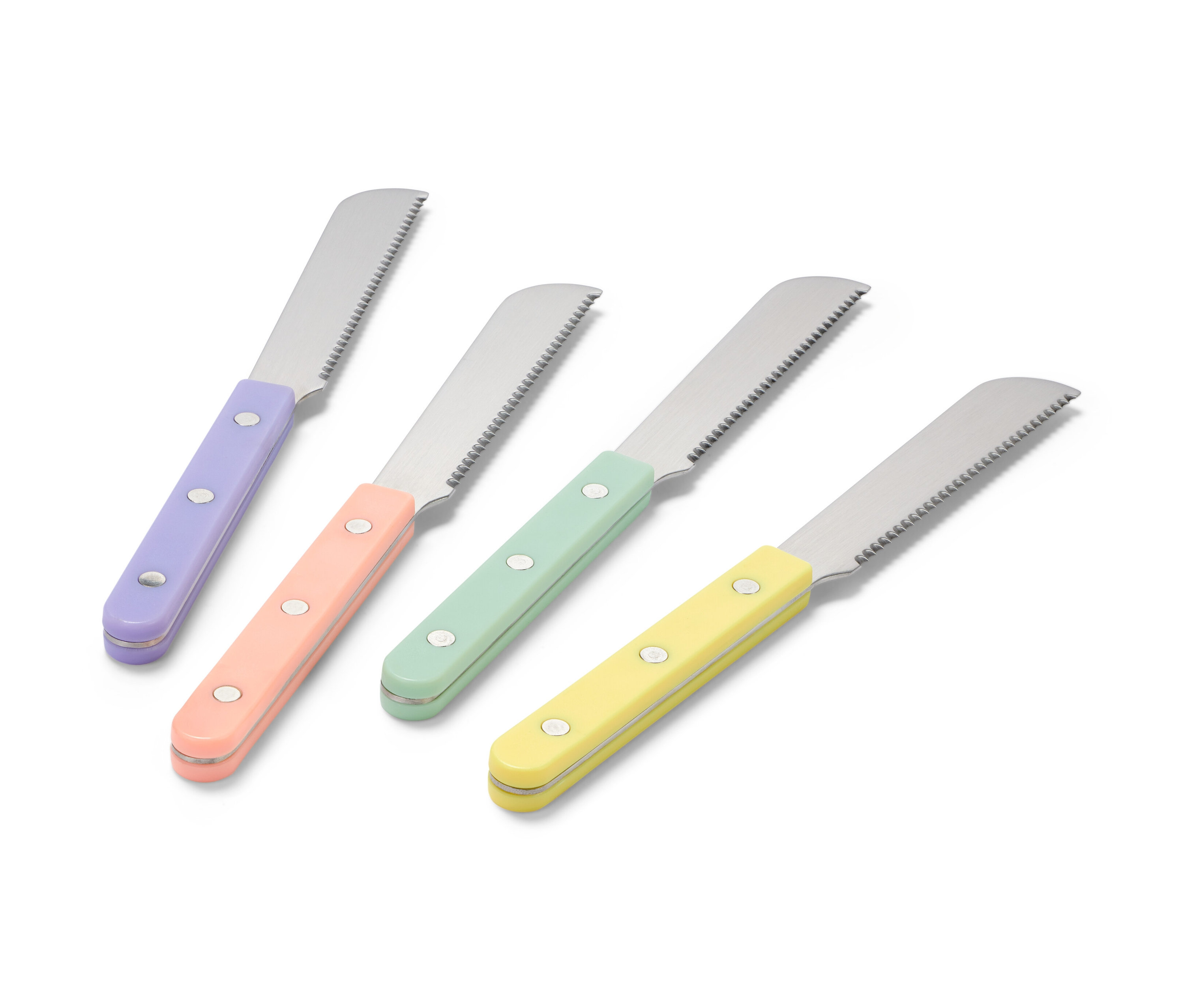 Tchibo - 4 Frühstücksmesser - silber