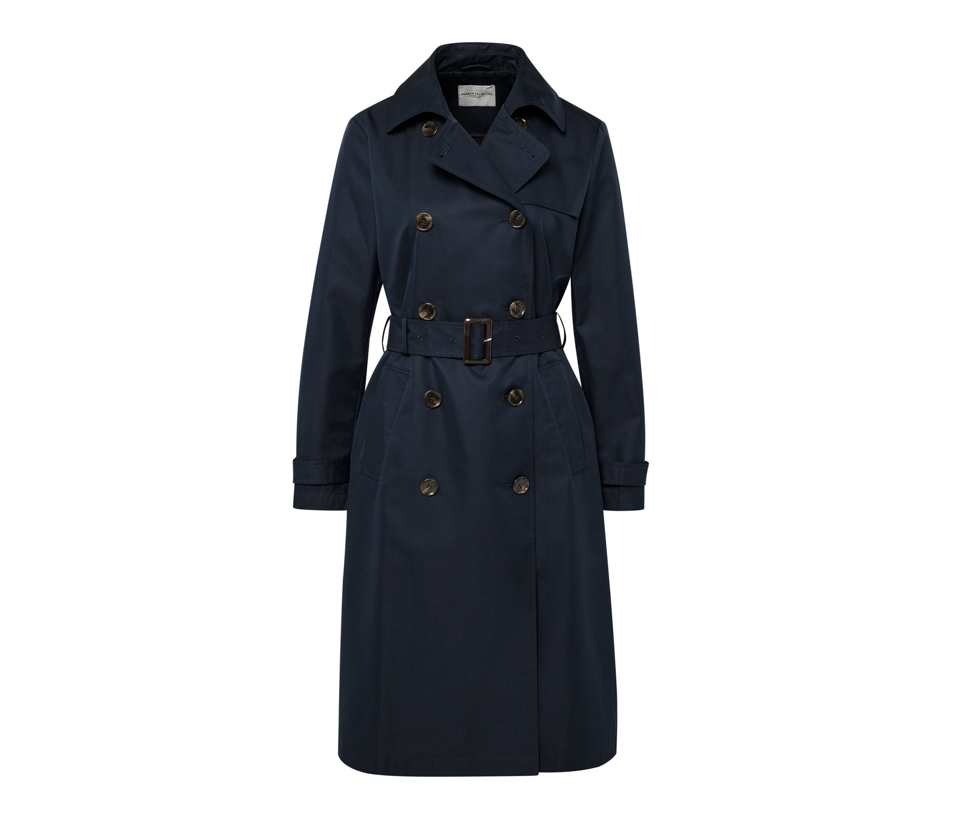 Trenchcoat - Damen - Gr. 42 - dunkelblau - dunkelblau