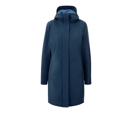 Blauer 3-in-1-Funktionsmantel mit Weste.