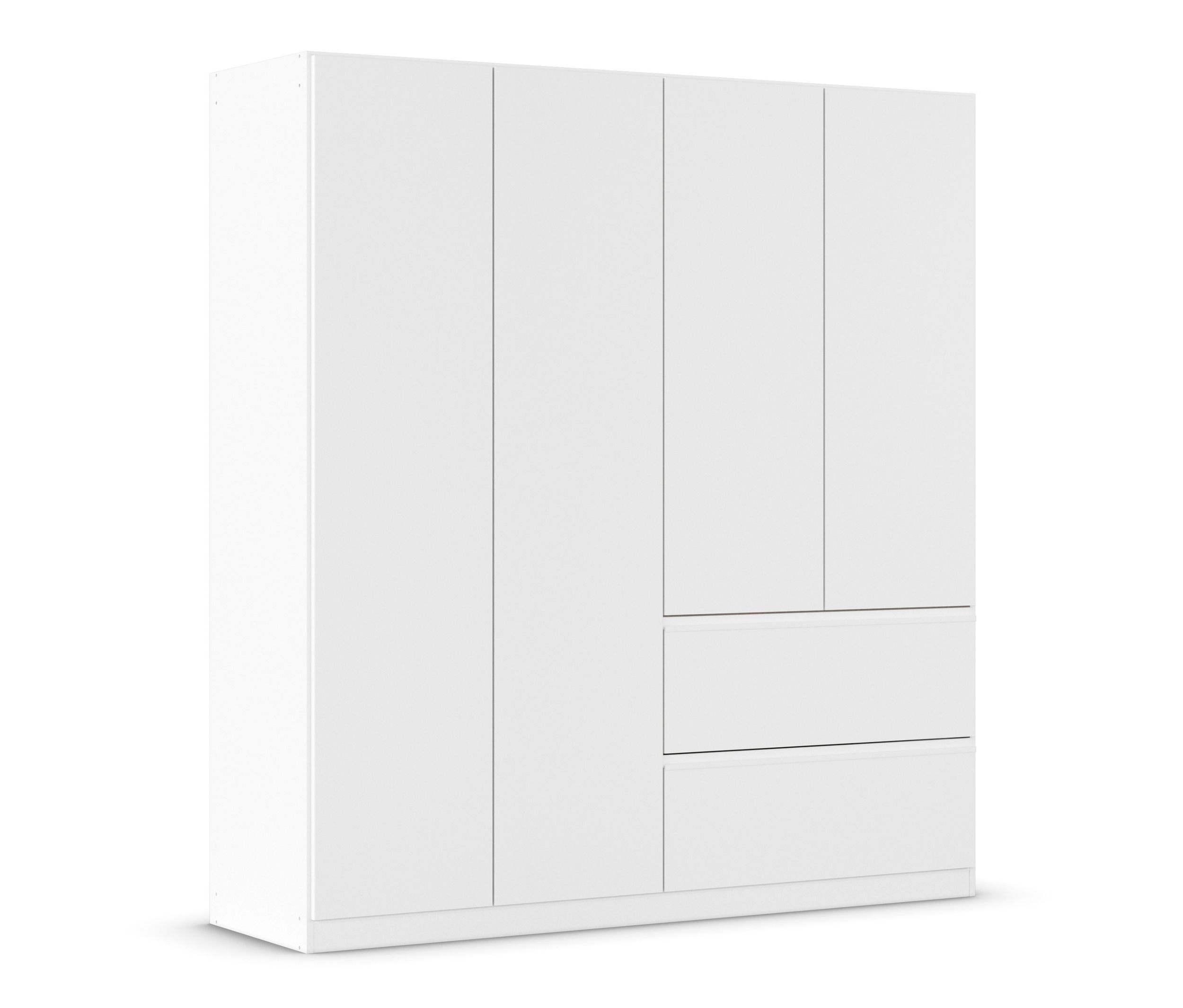 rauch Drehtürenschrank 4-türig »Joel« - 181x54x197cm - weiß - Holz