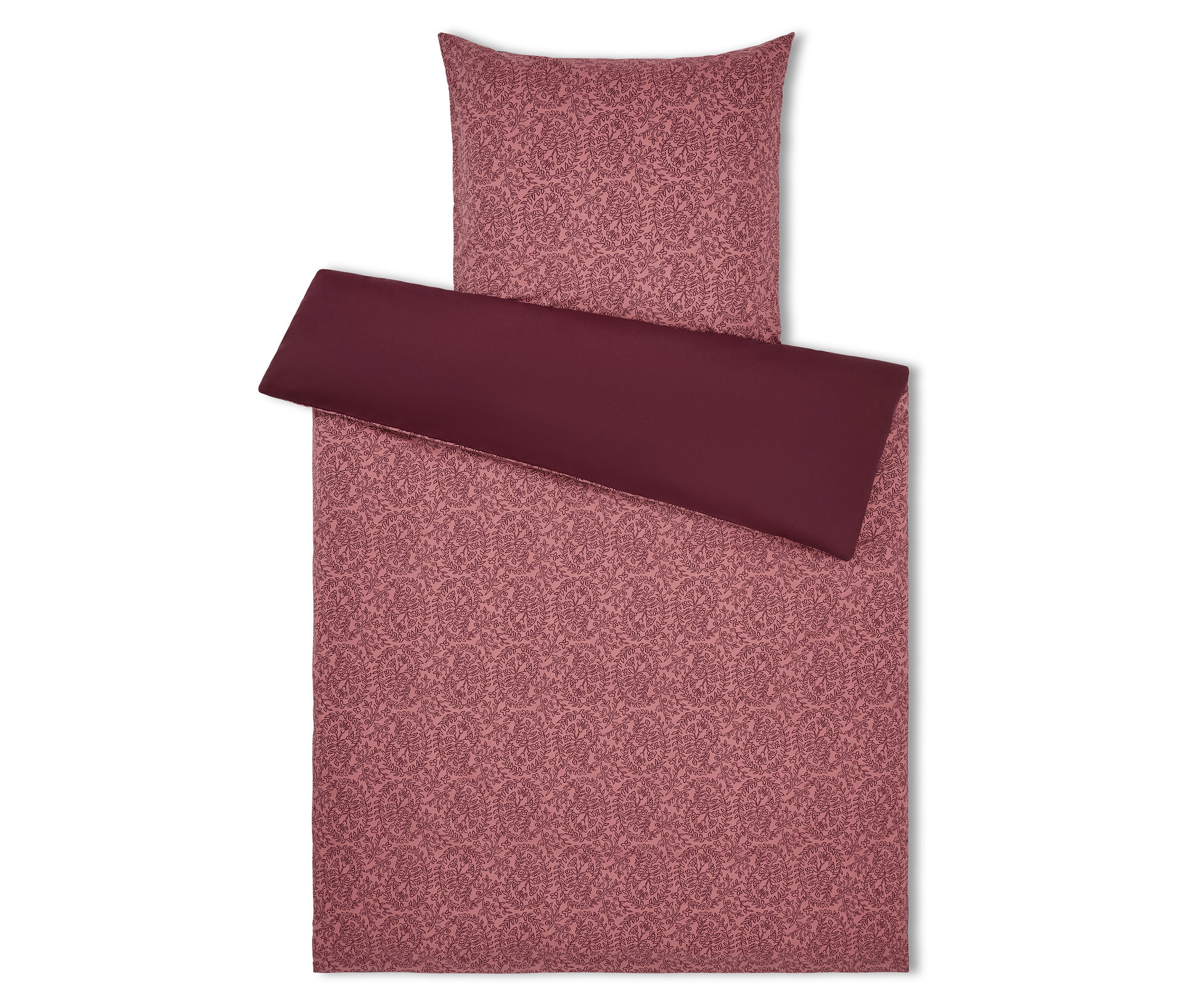 Polycotton-Bettwäsche - bordeaux - bordeaux