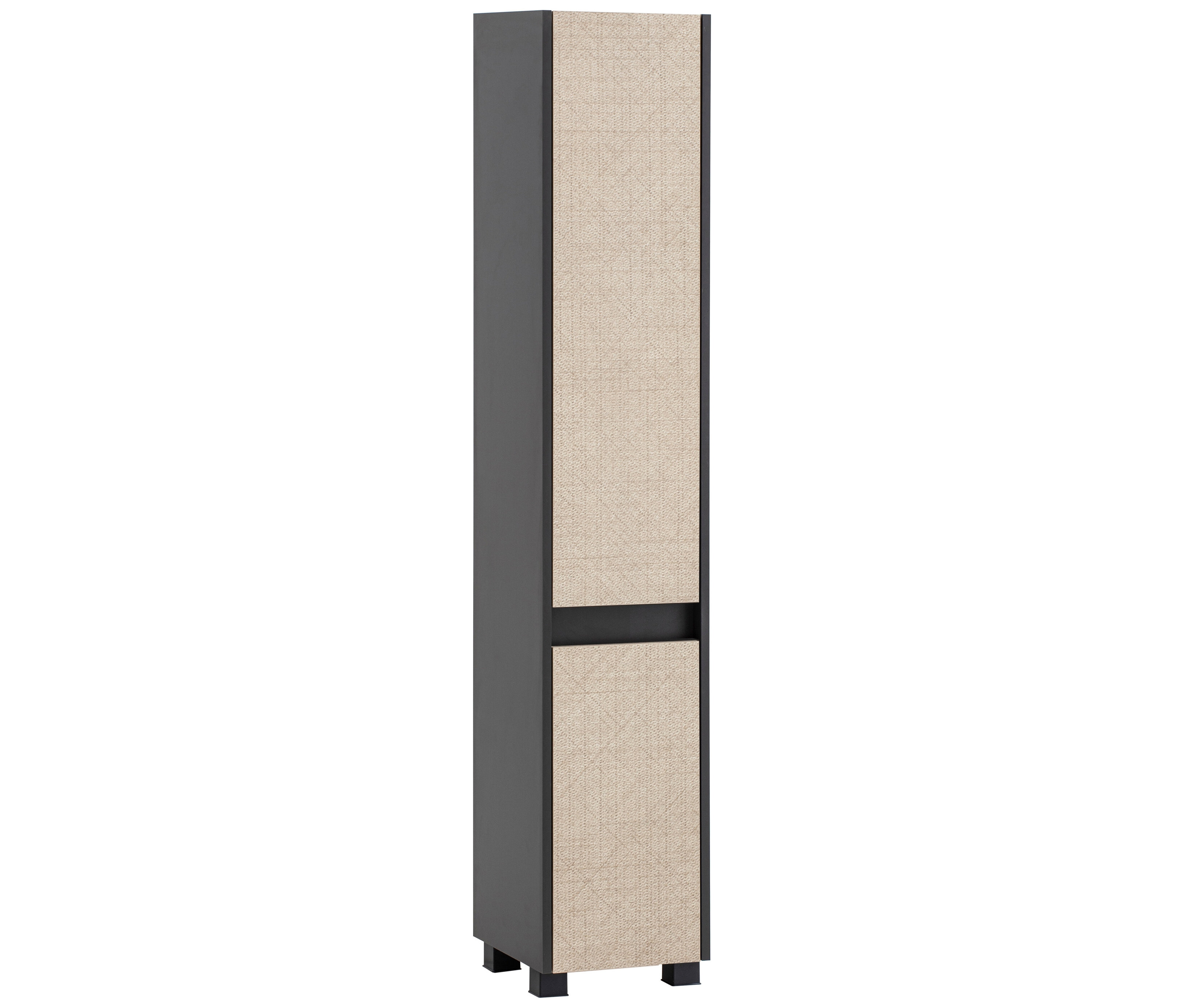 Hochschrank »Sander«, anthrazit/Canasta, 30,2 x 33 x 164,5 cm.