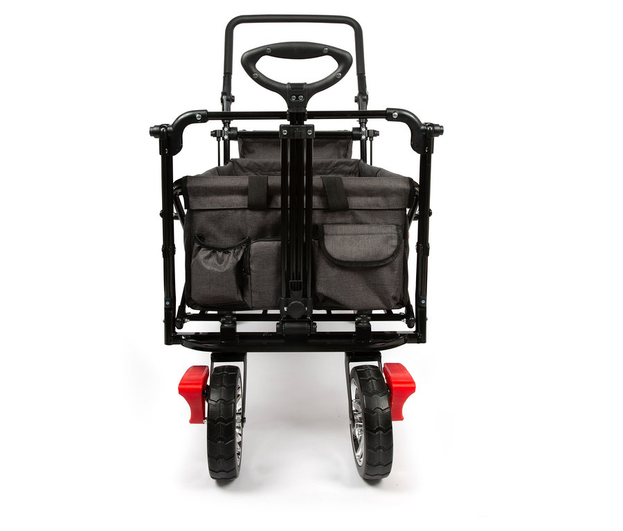 small foot Bollerwagen mit Dach und Regencover.