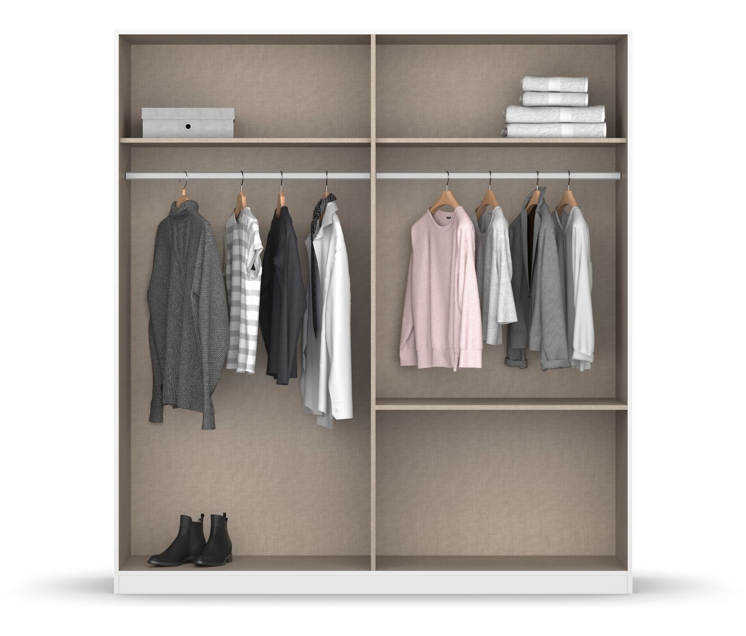 Thumbnail - rauch Kleiderschrank »Joel« - 181x54x197cm - grau - Holz