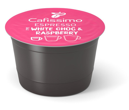 Eine Cafissimo Flavoured Espresso - White Choc & Raspberry Kapsel.