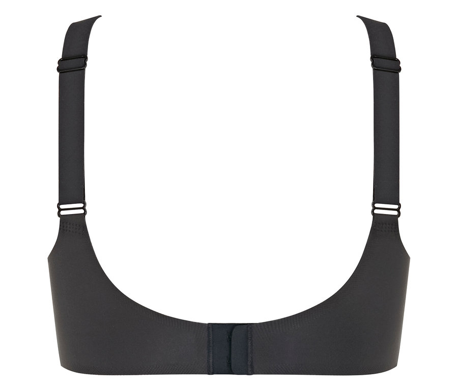 Rückansicht des schwarzen sloggi ZERO Feel 2.0 Soft Bra.