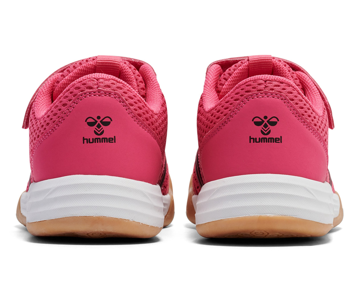 Rückansicht eines Paars rosa HUMMEL Multiplay Flex VC JR.