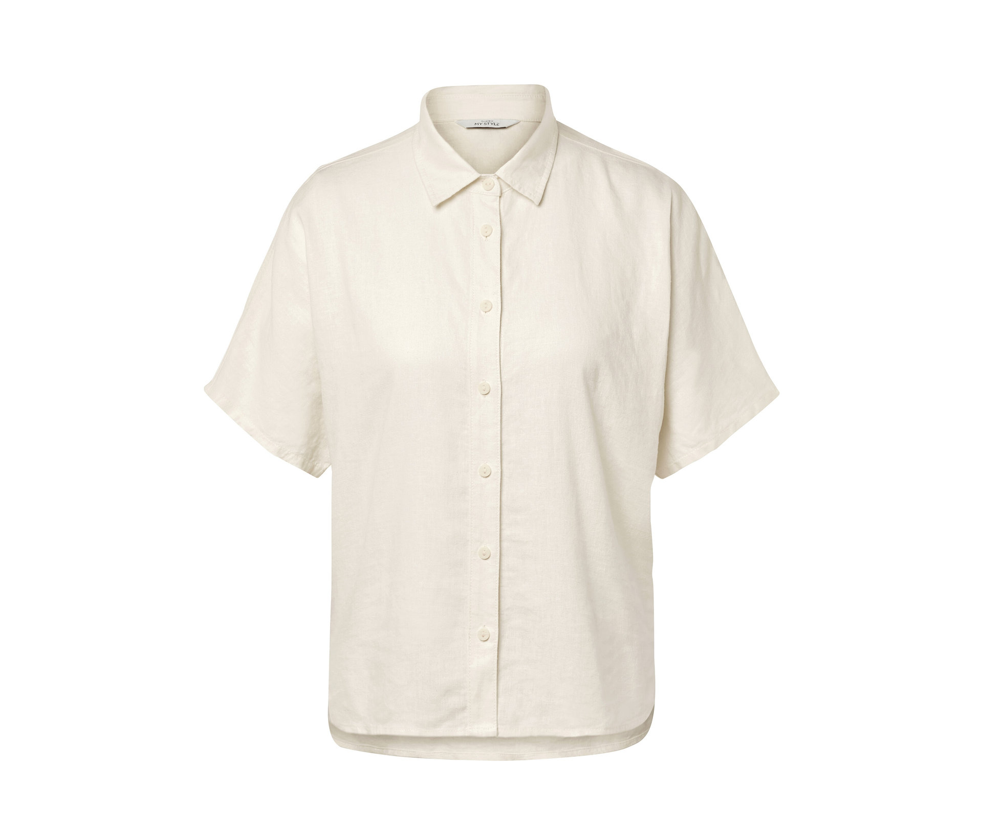 Leinenbluse - Damen - Gr. 40 - creme - creme