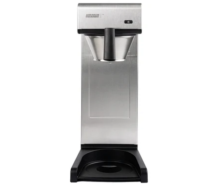 Silberfarbene Profi-Filterkaffeemaschine »Bravilor-Bonamat TH« ohne Kanne.