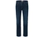 Blaue Jeans vor weißem Hintergrund.