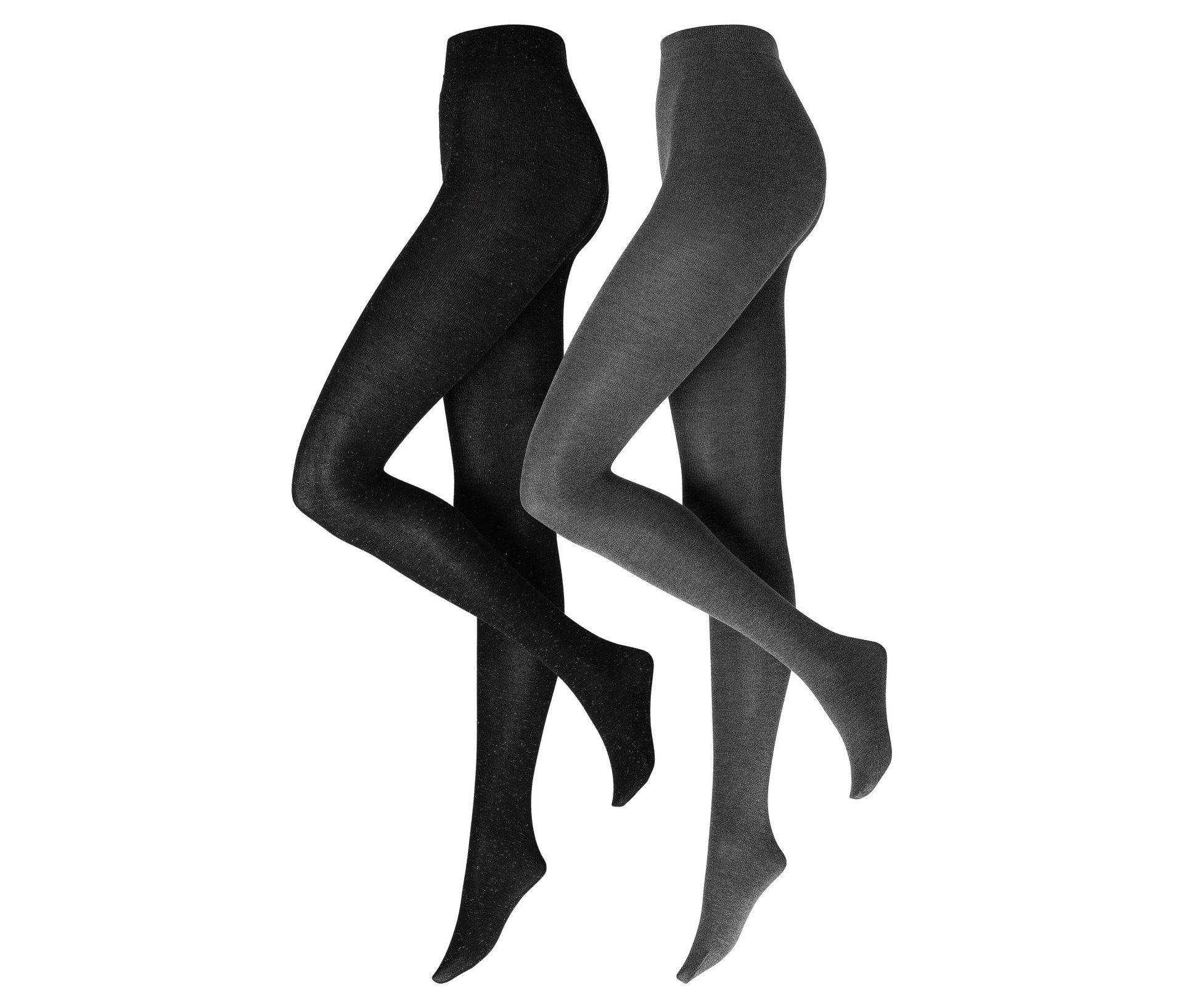 Strickstrumpfhosen - Damen - Gr. XL - dunkelgrau - dunkelgrau