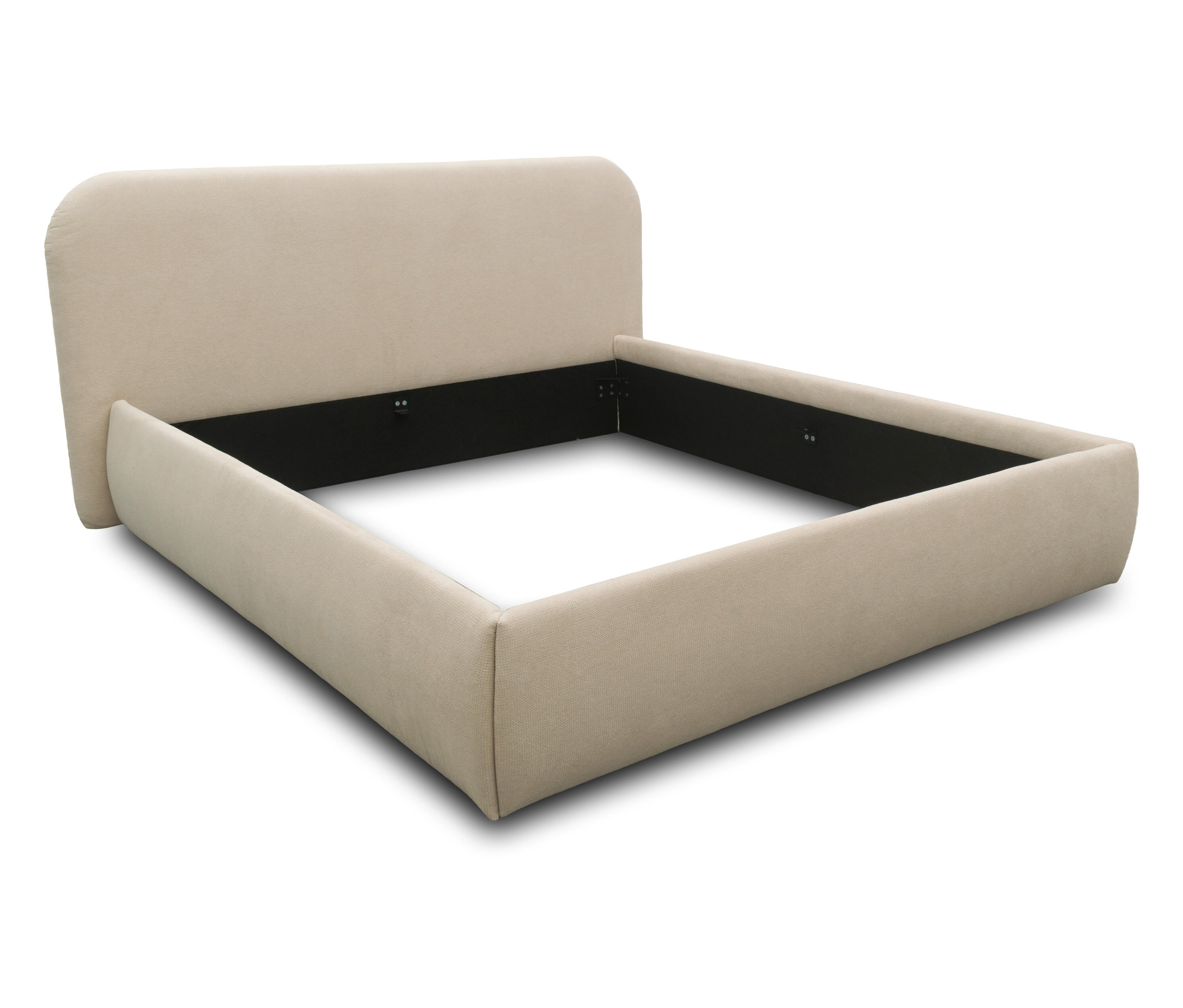 DOMO collection Polsterbett, 180 x 200 cm, creme.