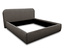 Graues DOMO collection Polsterbett, 180 x 200 cm.