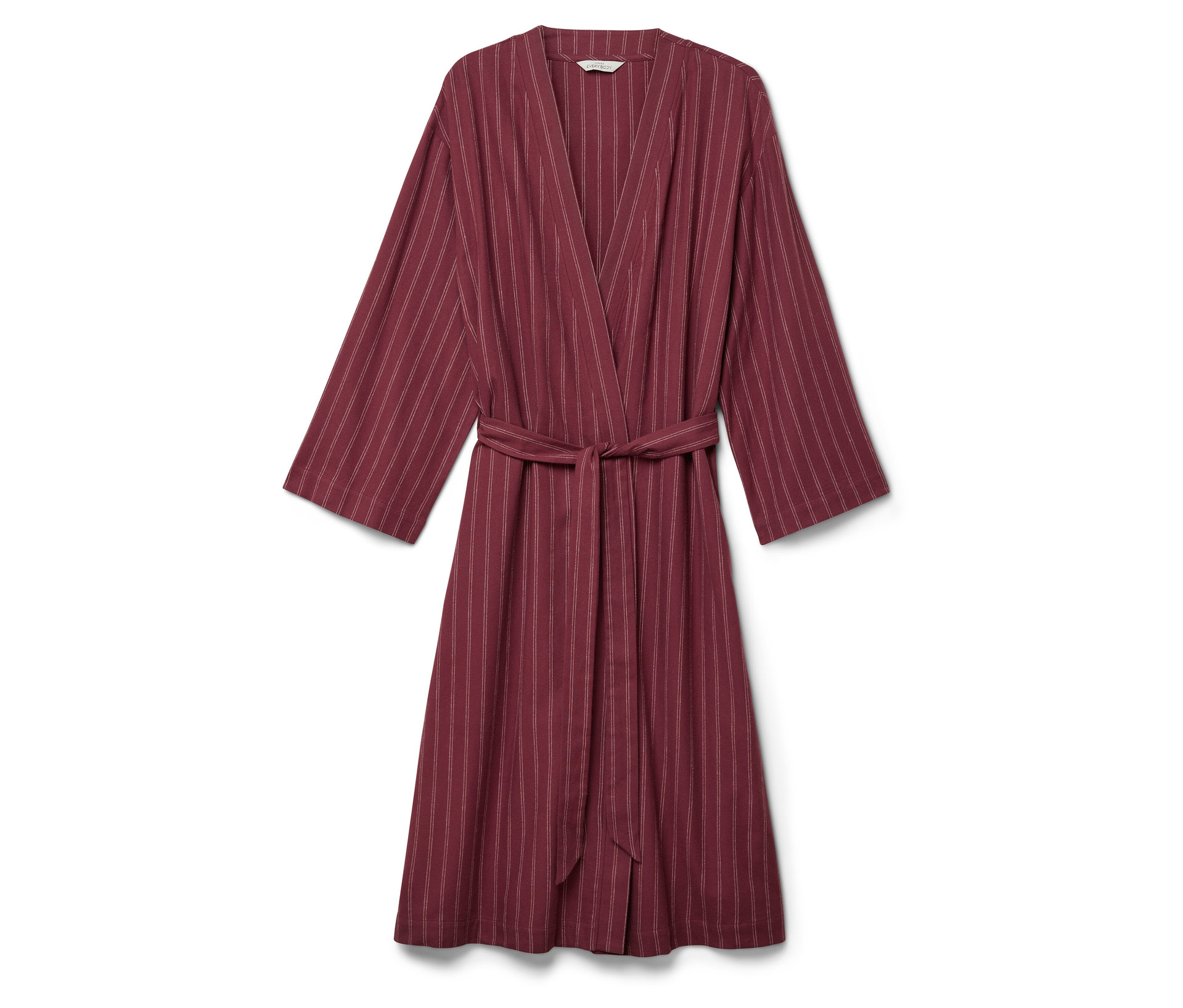 Flanell-Morgenmantel - Damen - Gr. XL - bordeaux - bordeaux