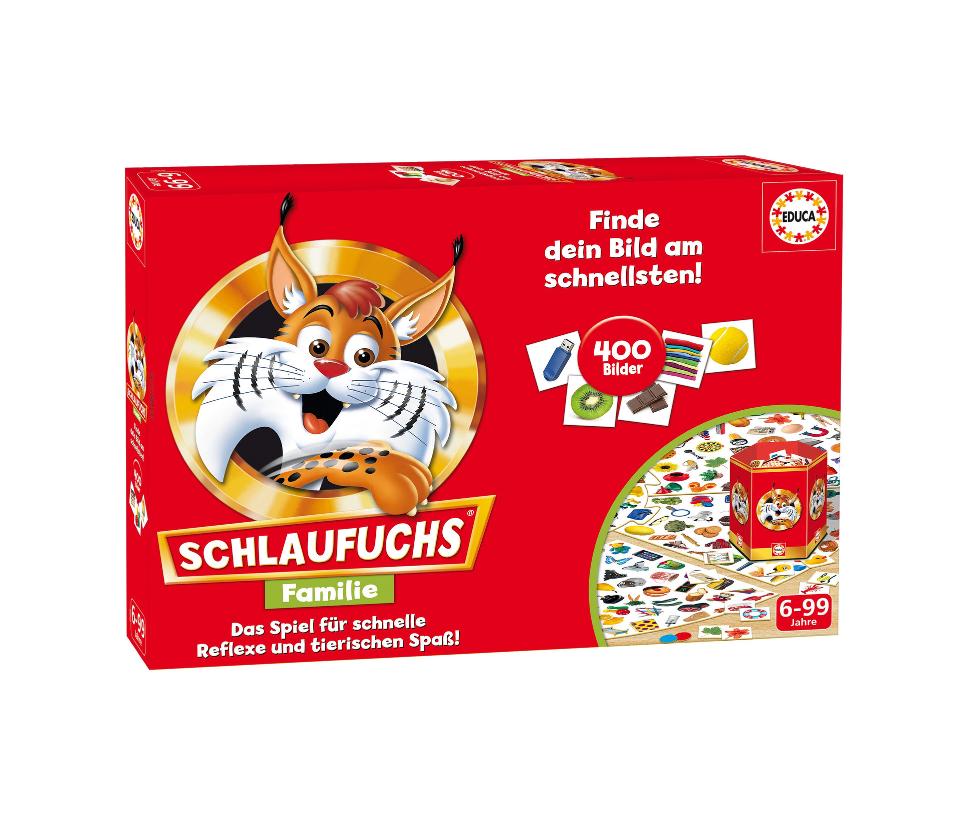 Tchibo - Spiel »Schlaufuchs Familie« - mehrfarbig - Karton / Papier