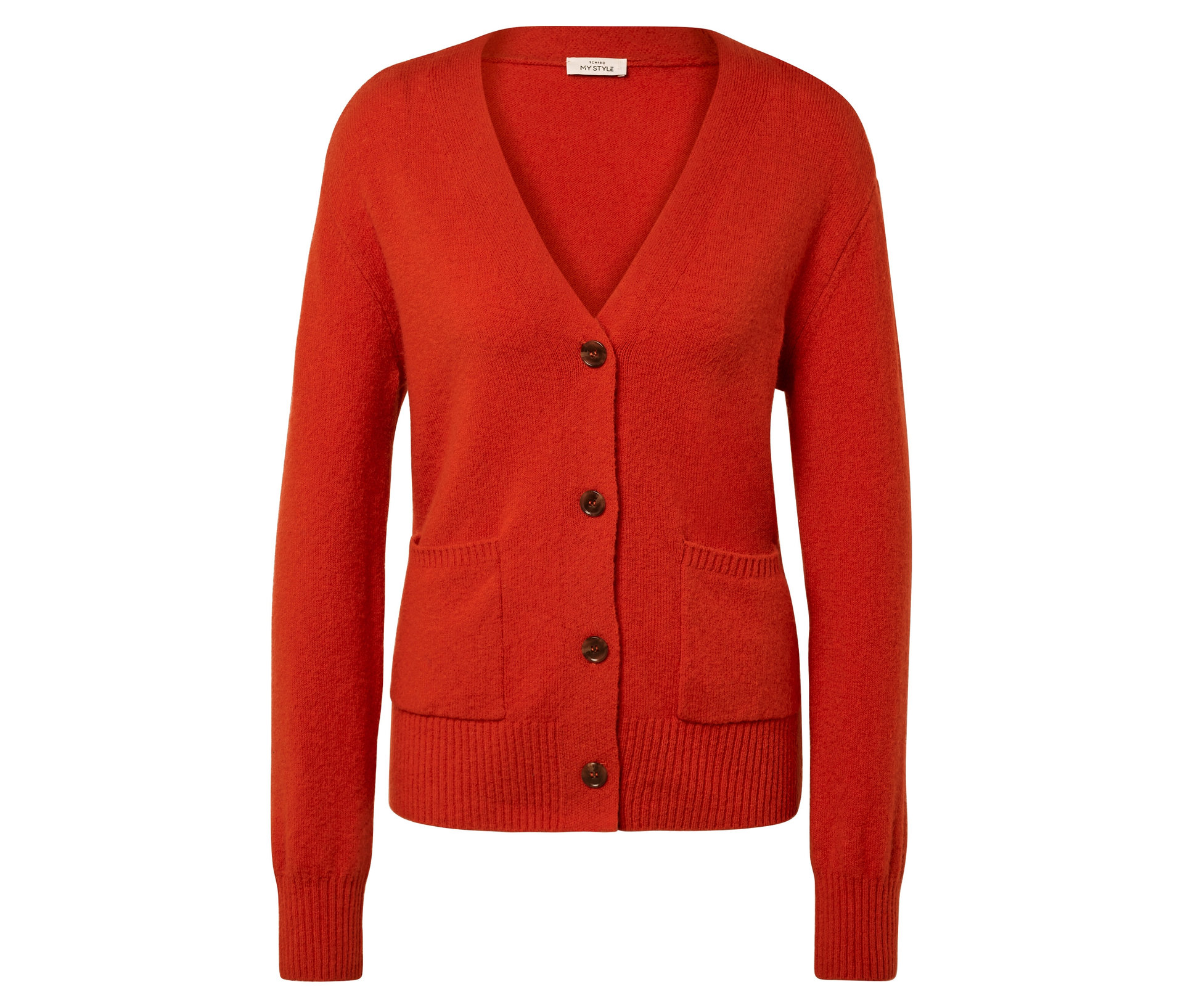 Strickcardigan - Damen - Gr. XL - orange - orange