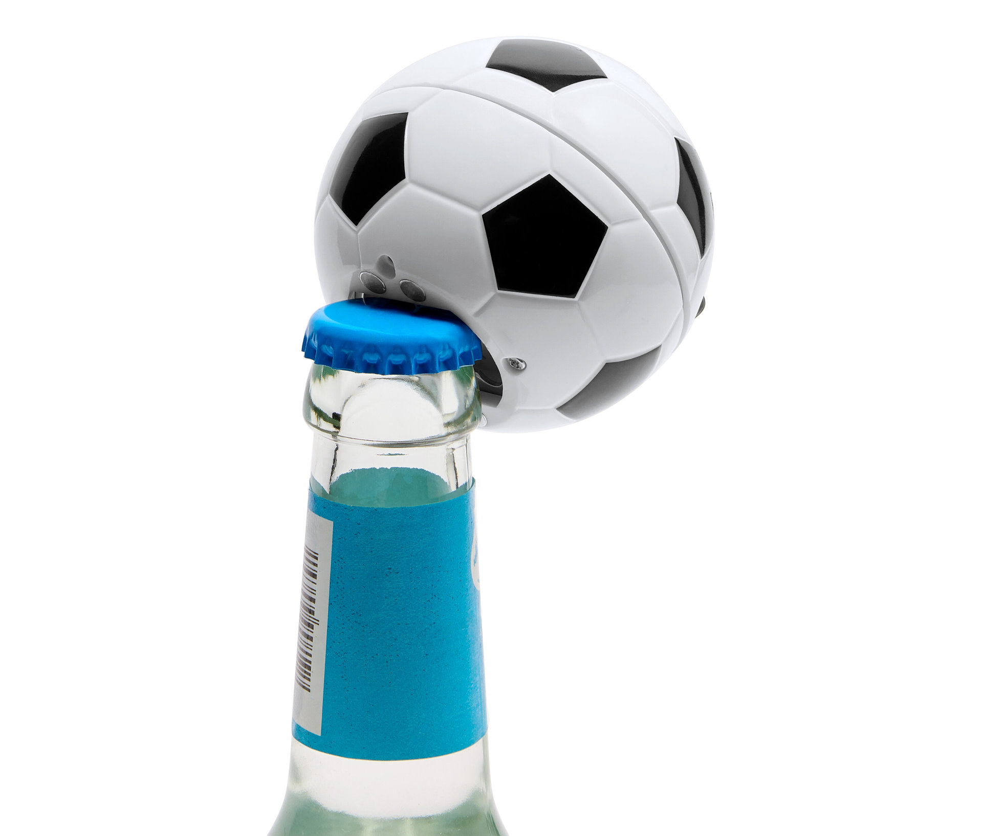 Tchibo - Flaschenöffner »Fußball« - schwarz