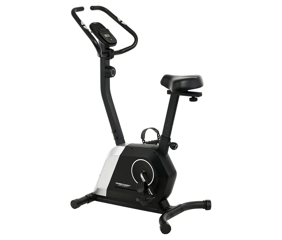 Christopeit Heimtrainer »Active« in Schwarz und Silber auf weißem Grund.