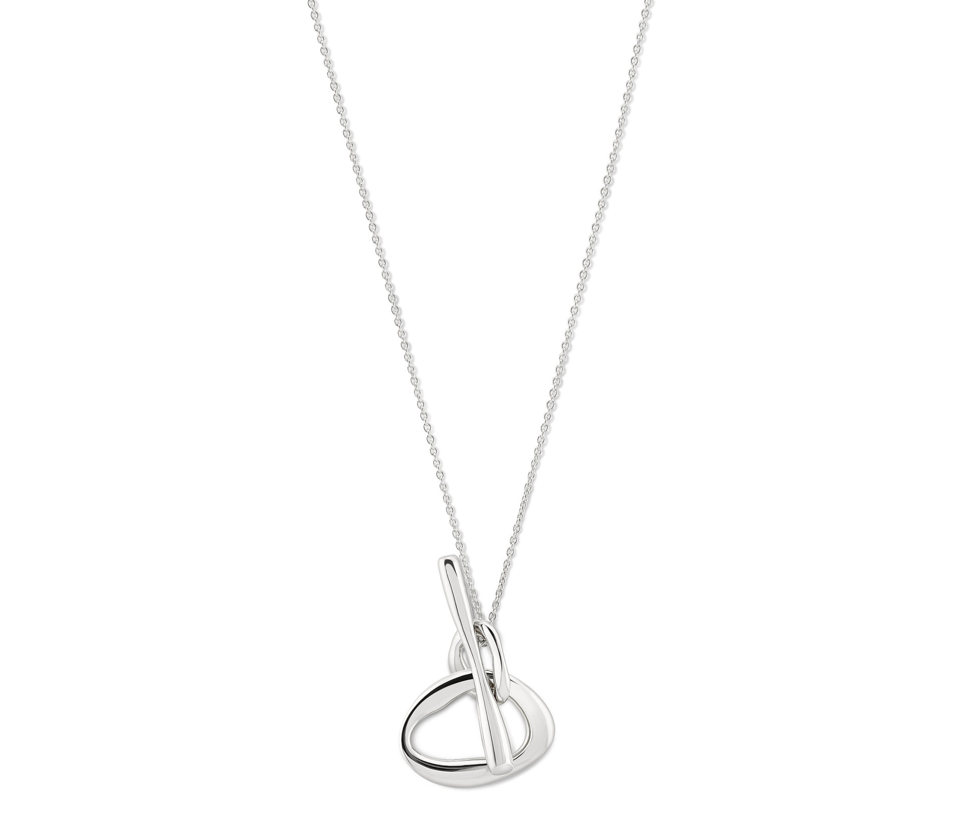 Kette mit Anhänger - silber - silber