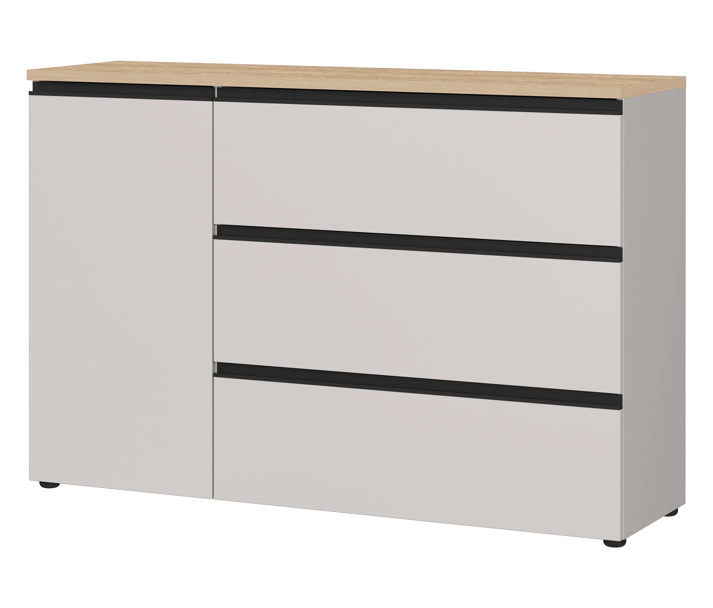 Tchibo - Kommode »Cormano« - 135x41x91cm - schwarz -