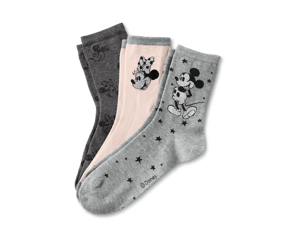 Drei Paar Socken »Disney« mit Mickey und Minnie Maus Motiven.