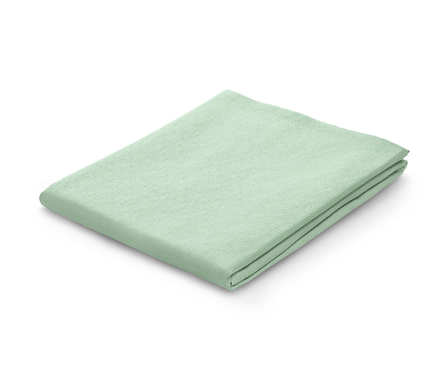 Zusammengelegte Jacquard-Tafeldecke.