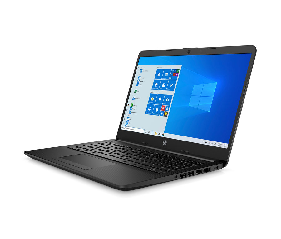 Schwarzes HP-Notebook »14-dk1425ng« mit 14-Zoll-Bildschirm.