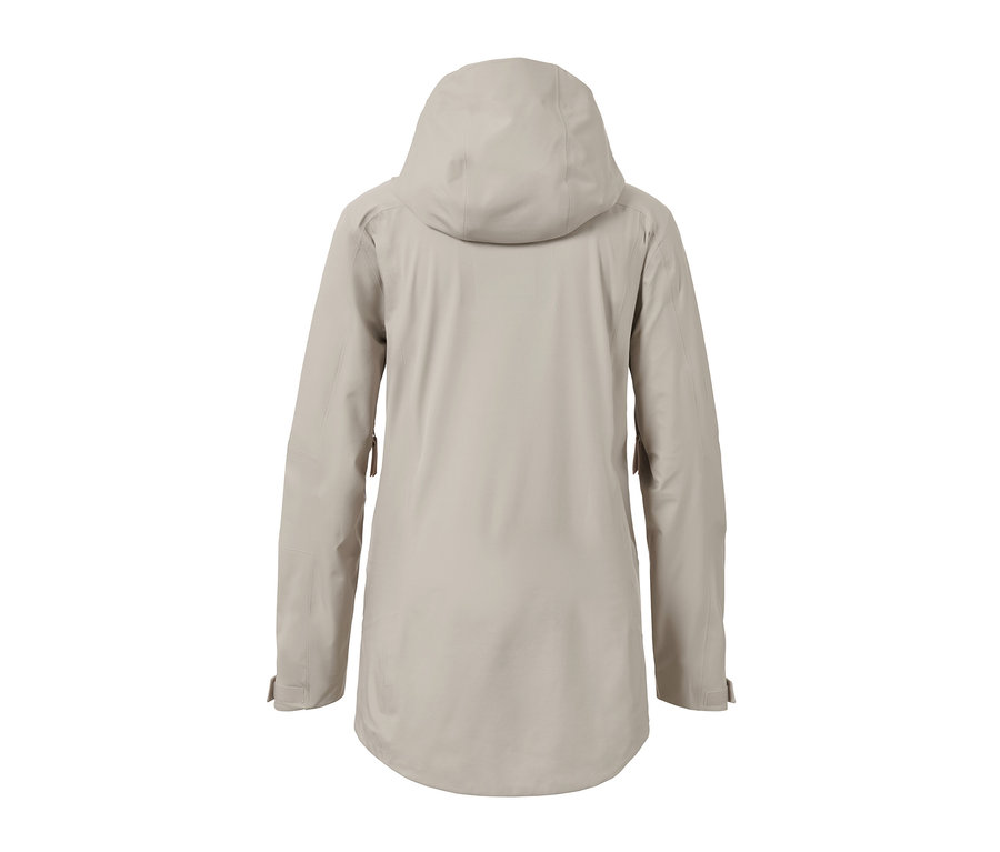 Rückansicht der Hardshell-Skijacke.