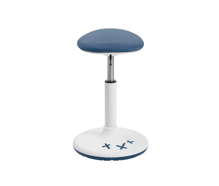 Petrolfarbener Topstar Kinderhocker »XStool 20« auf weißem Hintergrund.