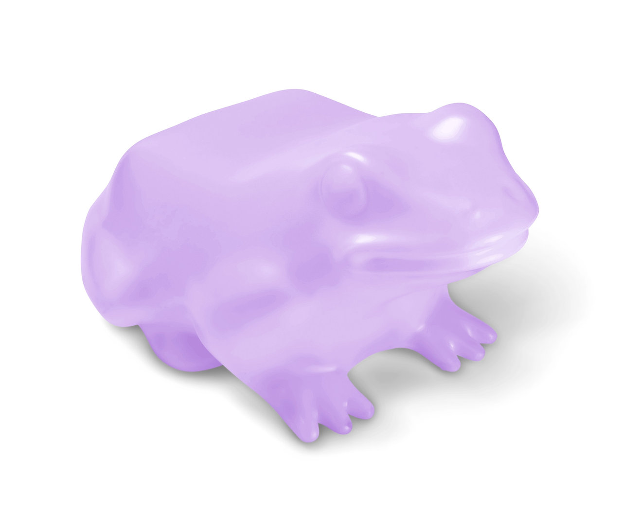 Lila Solar-Leuchte »Frosch«.