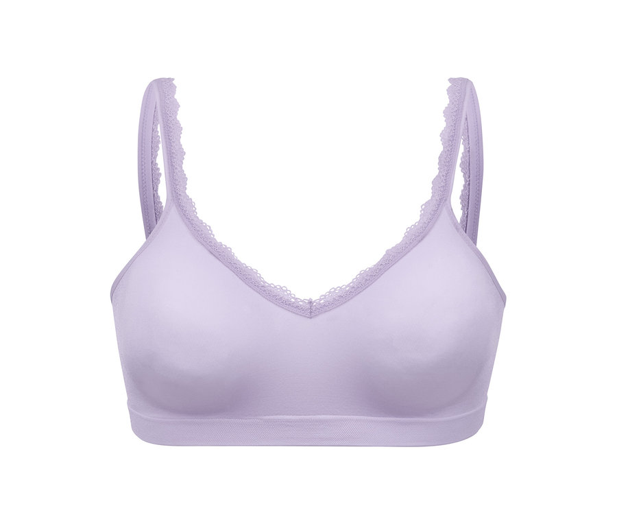 Ein helllila Seamless-Soft-BH.