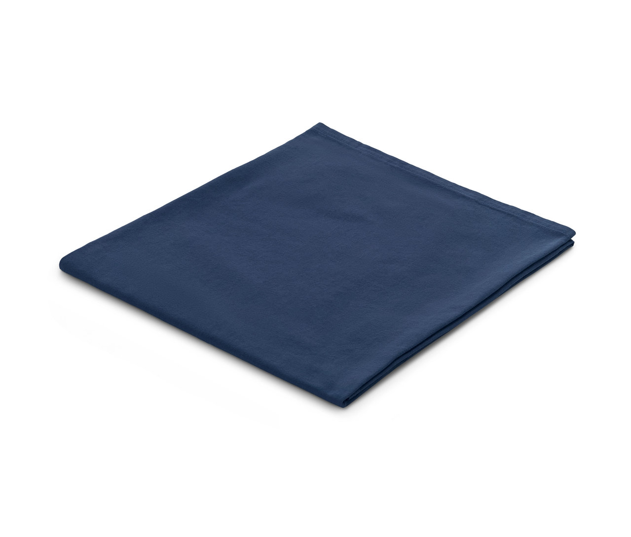 Blaue Tischdecke aus Leinenmischung.