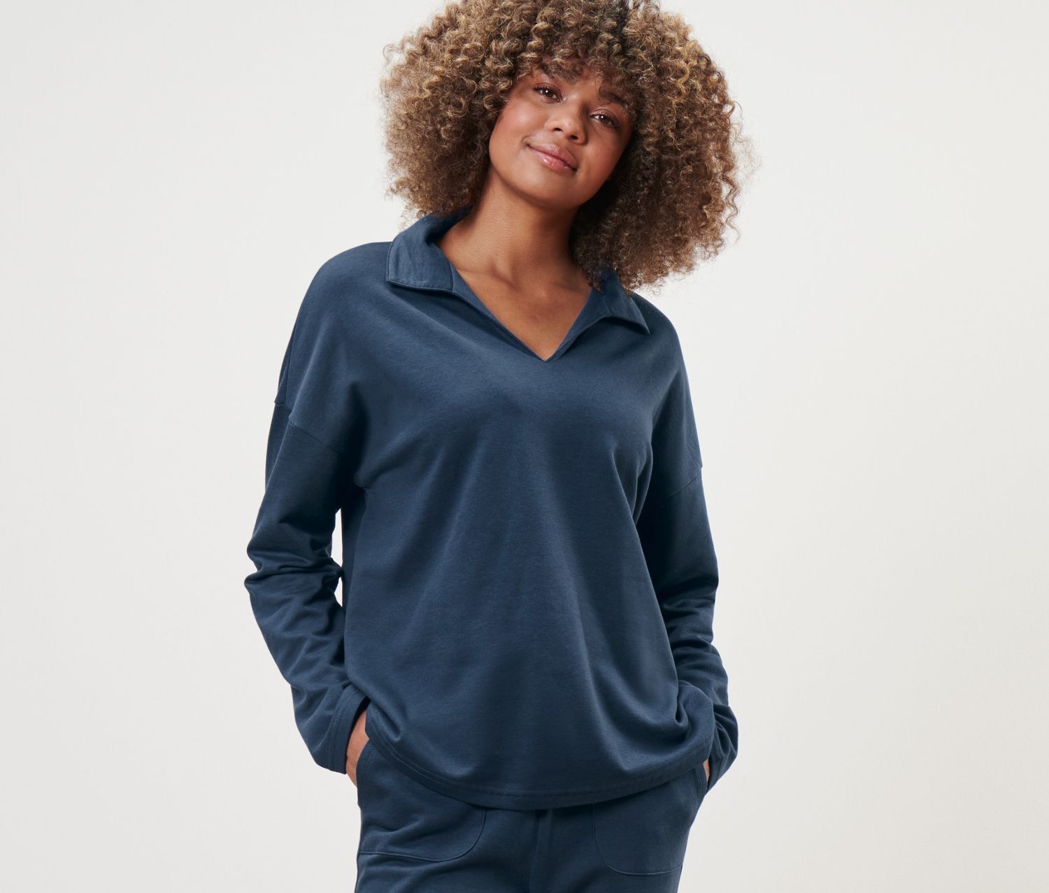 Thumbnail - Tchibo - Lounge-Sweatshirt - Damen - Gr. S - dunkelblau