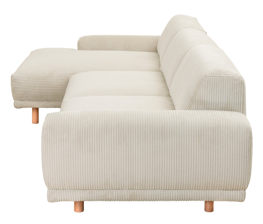 Ecksofa »Penelope«, creme, Longchair links.