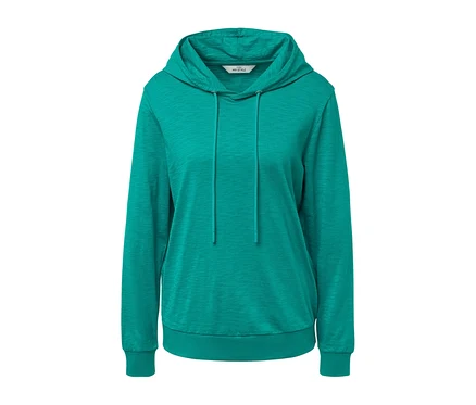 Aqua Jersey-Hoodie.