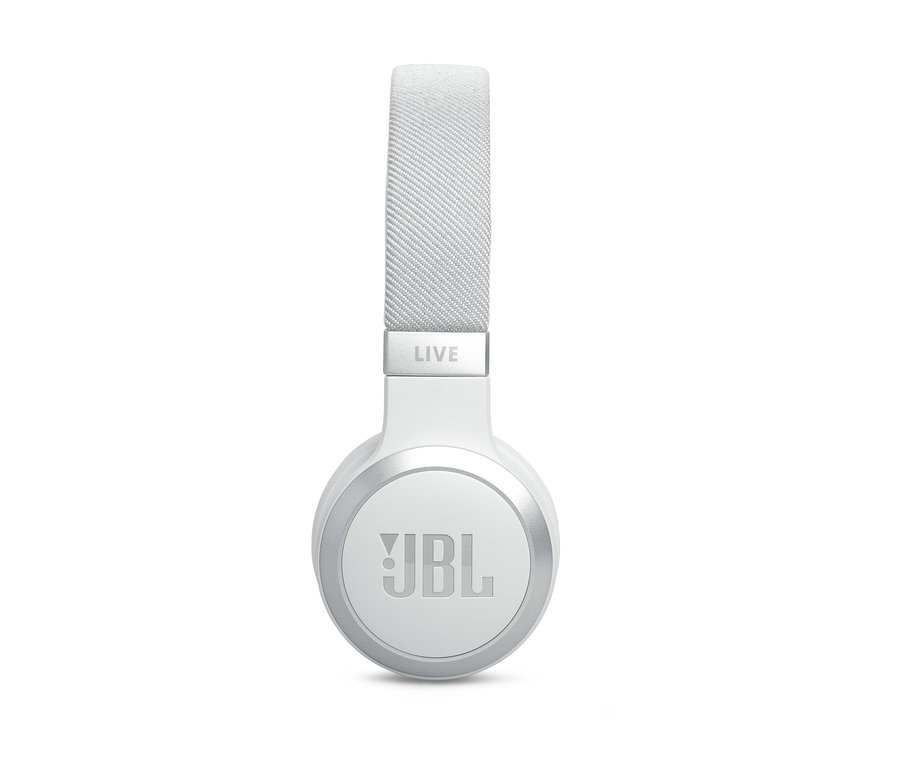 Weiße JBL »Live 670 NC« On-Ear-Kopfhörer.