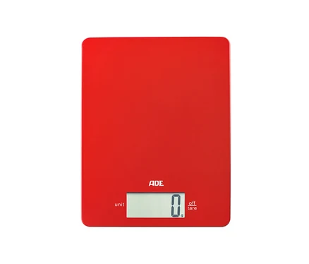 Rote ADE digitale Küchenwaage »Leonie«.